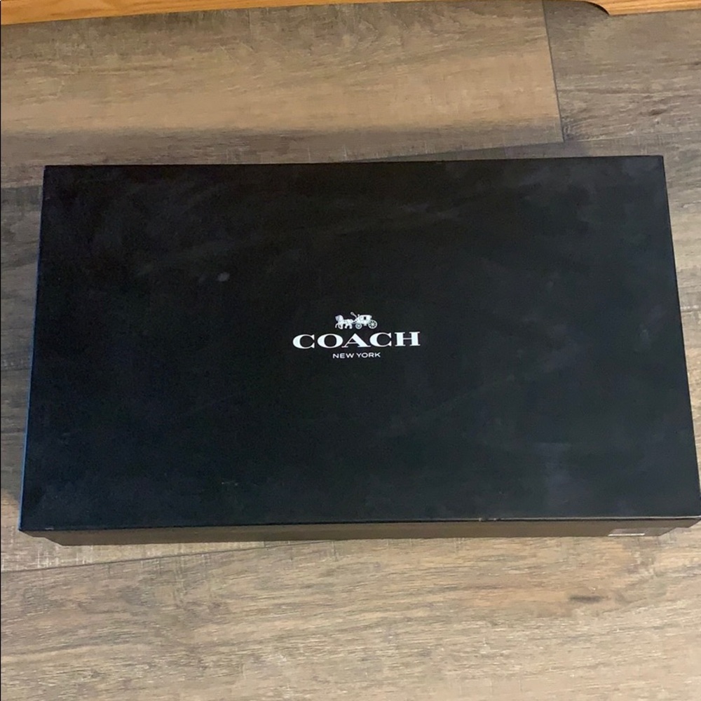 Coach size 8 Jade Soft Shine Calf Black Boot - Picture 1 of 4